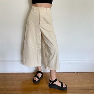 High waisted wide leg corduroys from Uniqlo